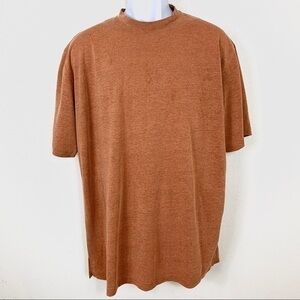 Allora Men’s Shirt brown short sleeve sz Large